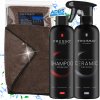 FRESSO Šampón do auta 500 ml + Quick Detailer na lak 0,5 l + Uterák