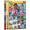 Puzzle Lilo a Stitch Šťastný život 2x200 dílků -