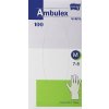 Ambulex rukavice vinylové nepúdrované M 100ks (nesterilné, veľ. 7-8)