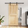 vidaXL Posuvné dvere so sadou kovania 90x210 cm borovicový masív 3202978