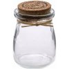 Herbi Sklenená dóza s korkom 6 x 7,5 cm