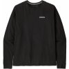 Pánske tričko Patagonia P-6 Logo Responsibili Tee LS Veľkosť: XL / Farba: čierna