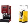 Gaggia New Classic EVO, red + Eureka Mignon Specialita, CR yellow