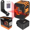Krížový laser vodováha laserová 20m puzdro magnetický držiak červený NEO