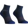 Pánske merino ponožky Ortovox Alpine Light Quarter Socks M Veľkosť ponožiek: 42-44 / Farba: modrá/sivá