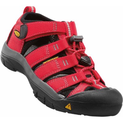 Keen Newport H2 ribbon red/gargoyle dětské outdoorové sandály i do vody