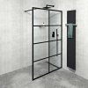 Gelco CURE BLACK sprchová zástena 1200 mm, číre sklo CB120