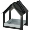 Esschert Design Závesné kŕmidlo pre vtáky Easy, 23x19x19 cm, kov, čierna