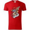 Hudobné nástroje v notách - Tričko z organickej bavlny - 3XL ( Červená )