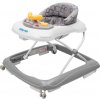 Dětské chodítko Baby Mix s volantem a silikonovými kolečky tmavě šedý