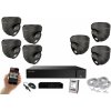 MS AI hybrid Light IP 7 kamerový set so switchom 5 Mpix GDome (6142K7B) (Monitorrs Security)