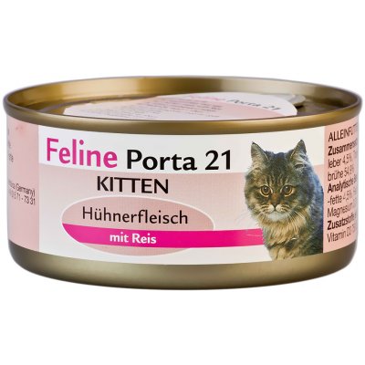 Feline Porta 21 12 x 156 g - Kitten kuracie mäso s ryžou