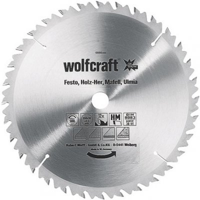 Wolfcraft 6668000 tvrdokovový pílový kotúč 400 x 30 x 3.5 mm Počet zubov (na palec): 36 1 ks; 6668000