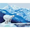 Zuty – Maľovanie Podľa Čísel – Ľadový Medveď A Ľadovce (D. Rusty Rust), 40 × 50 cm, Plátno 8596530163848
