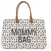Childhome Prebaľovacia taška Mommy Bag Canvas Leopard / 55 x 30 x 40 cm / nosnosť 5 kg (CWMBBLEO)