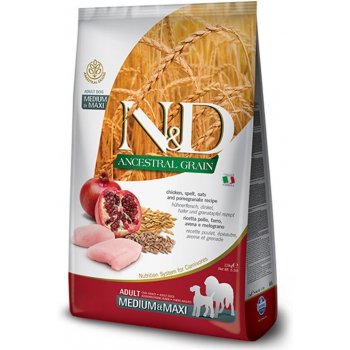 N&D Dog LG Adult Medium & Maxi Chicken & Pomegranate 2 x 12 kg
