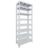 Kovový regál do domácnosti Biedrax 60 x 90 x 240 cm, biely - 8 políc pozink