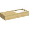 Kompaktná doska pod umývadlo s umývadlom Intedoor TRENTA Compact dub x 90 cm až 160 cm x 50 cm S výrezom
