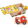 Small Foot Dřevěné hračky puzzle Box vozidla