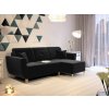 Rohová rozkladacia sedačka FREJA Čierna - DREAM VELVET 202.12