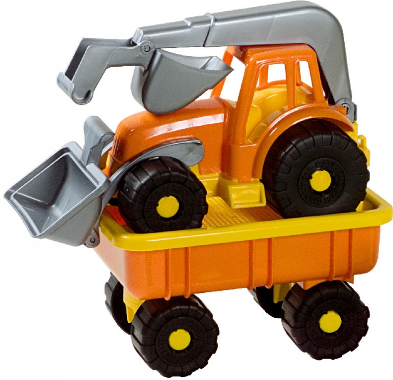Androni Traktorový nakladač s vlekom Power Worker oranžový