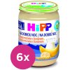 6x HiPP BIO Kaša Mliečna Na dobrú noc krupicová s banánom 190 g