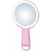 IMMAX LED kosmetické zrcátko SWEET Make up/ oboustranné/ 10x zvětšovací/ CCT/ stojánek na mobil/ růžové 09102L