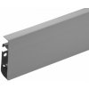 cezar podlahová lišta plastová -Prestige - v = 75 mm - Grey Matt-M088 Balenie: 1 kus