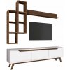 Obývací stěna Mia Walnut and White