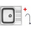 Sinks STAR 580 + ELASTA nerez/šedá