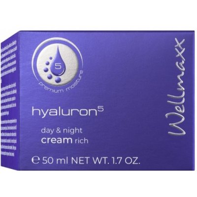 Wellmaxx Hyaluron5 day & night cream krém proti vráskam 50 m