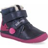 D.D.step Barefoot detské zimné topánky W070-42110A modré