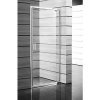 Jika Lyra plus - Sprchové dvere pivotové 800 Ľ/P, sklo dekor stripy, biela H2543810006651