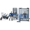 Bruder 62732 BWORLD Policajná stanica s policajtom, zločincom a motorkou