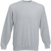 Fruit of the Loom Mikina Premium Set-In Sweat, pánská COT-16215461003 L Melír šedá