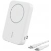 Belkin BOOST CHARGE™ Qi2 Magnetická Bezdrátová PowerBanka se stojánkem, 8000mAh, 15W, bílá BPD007btWH