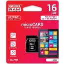 GOODRAM microSDHC 16GB UHS-I U1 + adapter M1AA-0160R11