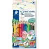 STAEDTLER Noris 144 Club erasable gumovateľné farbičky s bodovou gumou - 12 ks v škatuľke