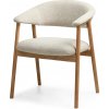 Hector Dizajnová jedálenská stolička Capri z masívu béžová/dub