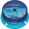 Verbatim CD-R 700MB 80min 52x Crystal 25-cake 43352