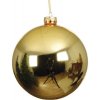 Vianočná ozdoba sklenená guľa Ø 15 cm lesklá zlatá