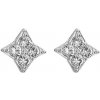 Hot Diamonds Strieborné náušnice s diamantmi a topazmi Stellar DE747