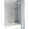 Riho Scandic vaňová zástena 75 cm jednodielny čierna matné/číre sklo G001138121