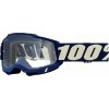 100% Gogle 100% ACCURI 2 DEEPMARINE (Szyba Przezroczysta Anti-Fog, LT 88%-92%) (NEW)