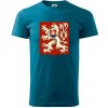 Znak ČSR - Československá republika (1948–1960) - Klasické pánske tričko vyššej gramáže - 4XL ( Petrolejová )