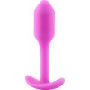 b-vibe Snug Plug 1 - análny kolík s vnútornou hmotnosťou (55g) - ružový