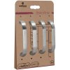 Walteco Set nábytkových úchytiek Galileo rozstup 96mm, brúsený saténový nikel, 4 ks , 7712