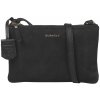 Dámska crossbody kožená kabelka Burkely Laura - čierna
