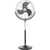 Sygonix FES-45A stojanový ventilátor, 140 W, (š x v) 54 cm x 130 cm, čierna, strieborná, FES-45A; FES-45A