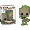Funko Pop! Marvel We Are Groot As Iron Man
